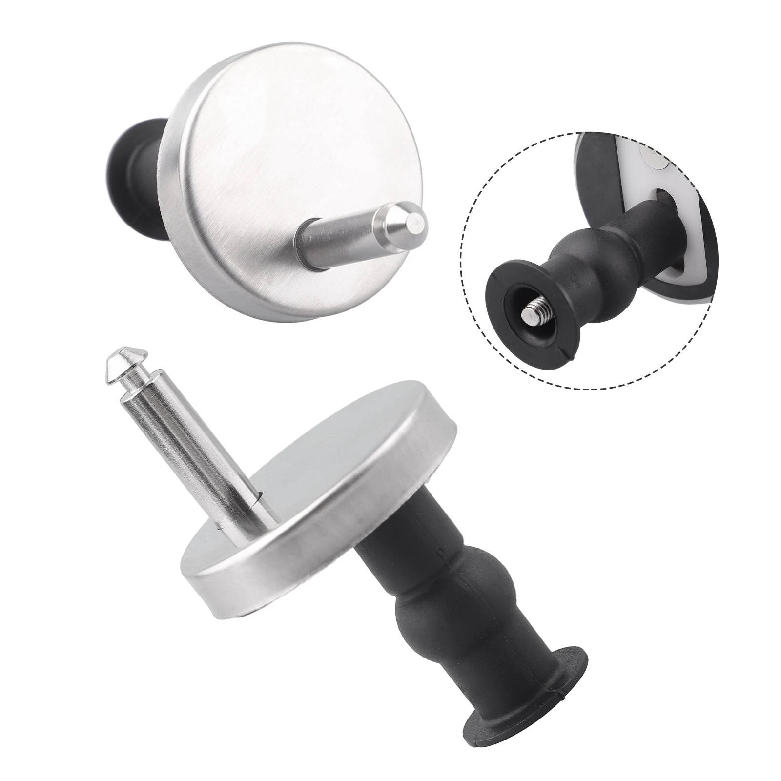 2x Toilet Seat Hinges Top Close Soft Release Quick Fitting Heavy Duty Hinge Pair Hinge Screw Toilet Accessories Hardware thumbnail 5