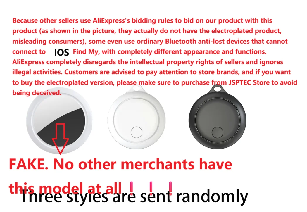 JSPTEC Security Bluetooth Tag Based on IOS Find My app IOS Anti-lose Tracker Sound Locate Message Reminder Alarm Key Finder IOS thumbnail 2
