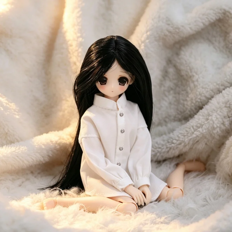 For OB22/24 Doll Handmade Loose Oversize Shirt For Azone 1/6 BJD Blythe Dolls Outfit Clothes thumbnail 5