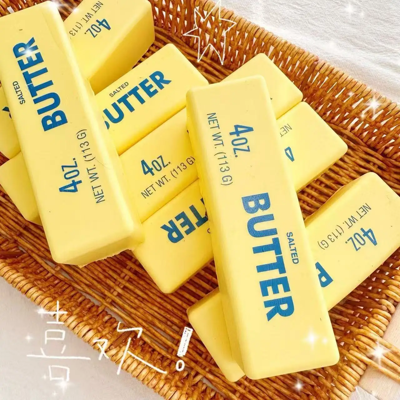 New Butter Stick Fidget Toys Squishy Elastic Cheese Stick Funny Decompression Stress Anxiety Relief Game Squeeze Prank Toy thumbnail 4