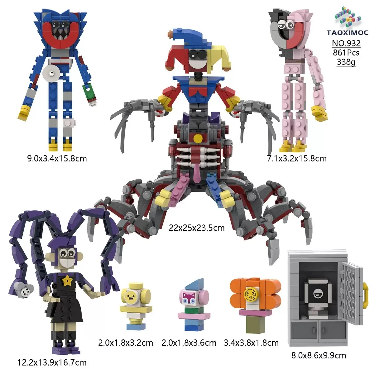 Moc Bobble Game Time 5 Joker Spidert  Building Block Assembly Small Particle Figurine Model Ornament Handmade Toy thumbnail 6