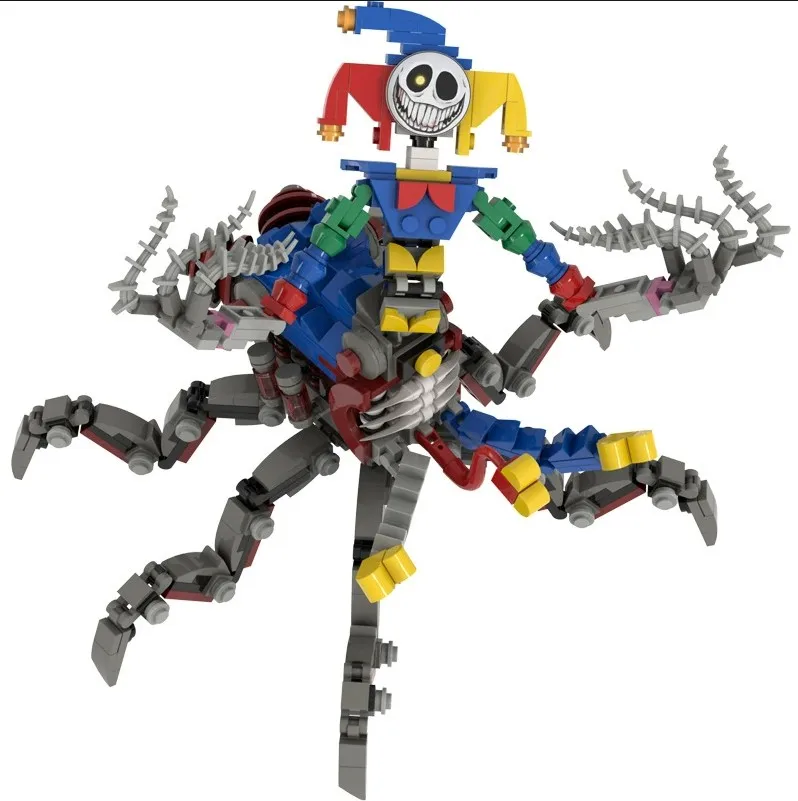 Moc Bobble Game Time 5 Joker Spidert  Building Block Assembly Small Particle Figurine Model Ornament Handmade Toy thumbnail 4