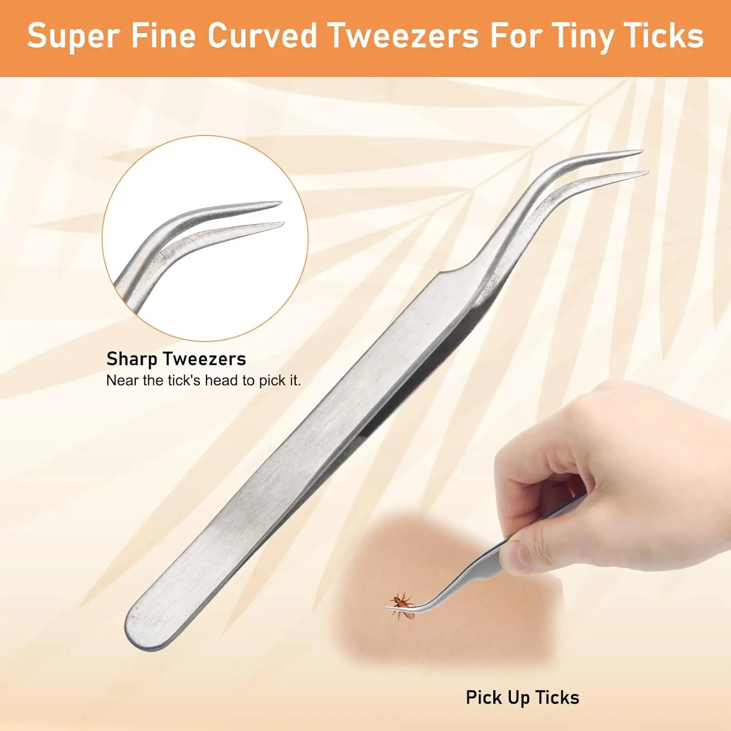1Set Portable Tick Removal Tweezers Professional Painless Tick Remover Tool for Dogs Cats Pets Human Tick Extractor Accessories thumbnail 2