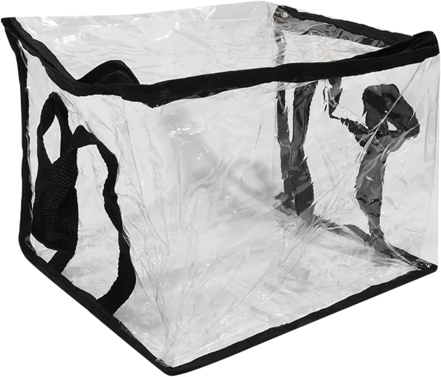1pc Foldable Transparent Book Storage Box, Waterproof Book Organizer for Student Dormitory Classroom, Household Clear Bin thumbnail 6