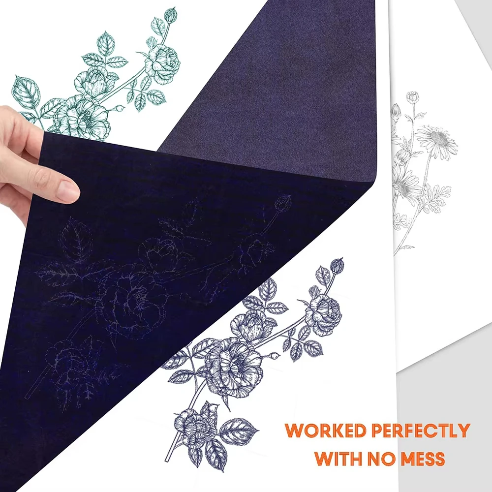 100 sheets of carbon copy paper for drawing pattern sketches, comes with 3 dotting pens thumbnail 3