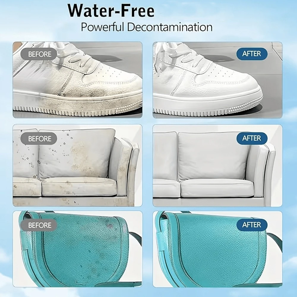 White Shoe Cleaner Whitening Polish Foam Quick Stain Remover for Sofa, Leather, White Shoes, Fabrics, Shoe Stain Removal Agent thumbnail 3
