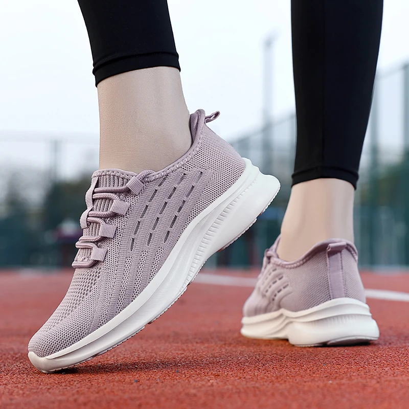 Classic Women's Shoes Summer Sport Flat Walking Sneakers Lace-up Outdoor Breathable Running Shoes Size 35-42 thumbnail 2
