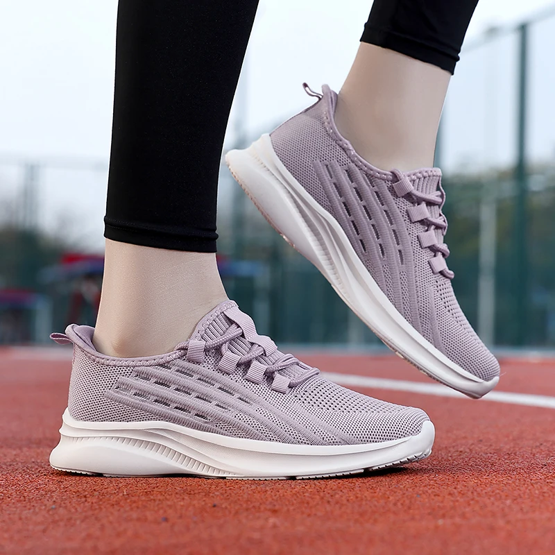 Classic Women's Shoes Summer Sport Flat Walking Sneakers Lace-up Outdoor Breathable Running Shoes Size 35-42 thumbnail 3