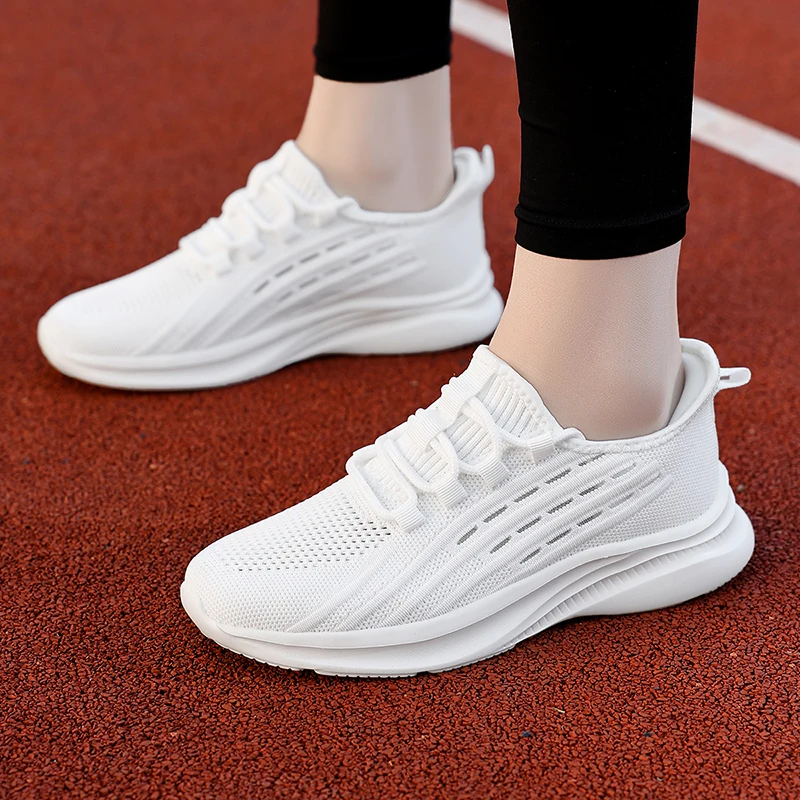 Classic Women's Shoes Summer Sport Flat Walking Sneakers Lace-up Outdoor Breathable Running Shoes Size 35-42 thumbnail 6