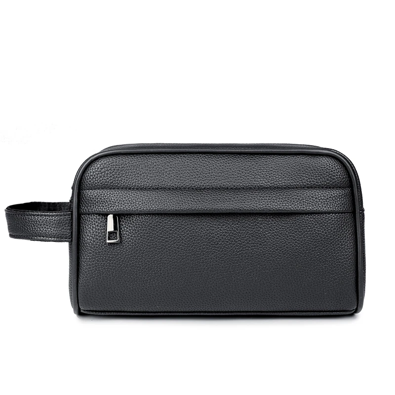 Business Clutches Fashion Soft PU Leather Men's Clutch Bags Solid Color Card Pack Phone Coin Purse Wallet Birthday Gift for Men thumbnail 2