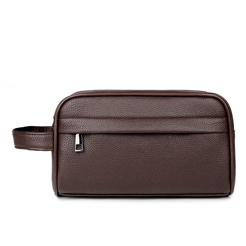 Business Clutches Fashion Soft PU Leather Men's Clutch Bags Solid Color Card Pack Phone Coin Purse Wallet Birthday Gift for Men thumbnail 4
