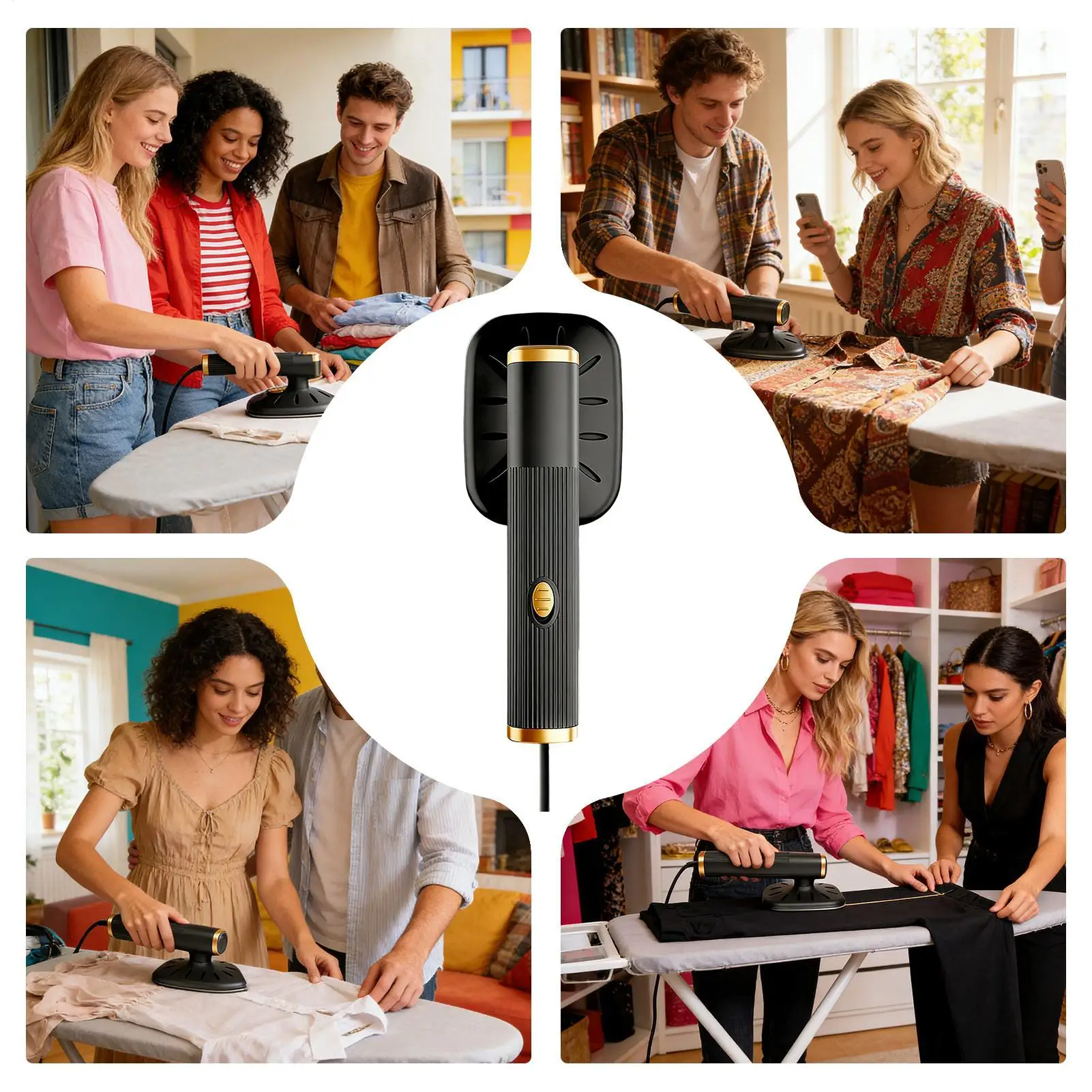 Clothes Steamer Portable Anti-Scald USB Powered Clothing Steamer Ironing Machine for Home Apartment Dorm Travel Outdoor Woolen thumbnail 5