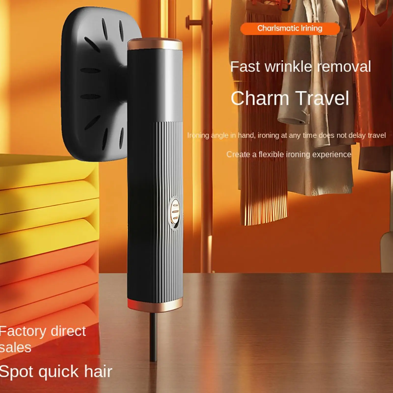 Clothes Steamer Portable Anti-Scald USB Powered Clothing Steamer Ironing Machine for Home Apartment Dorm Travel Outdoor Woolen thumbnail 2