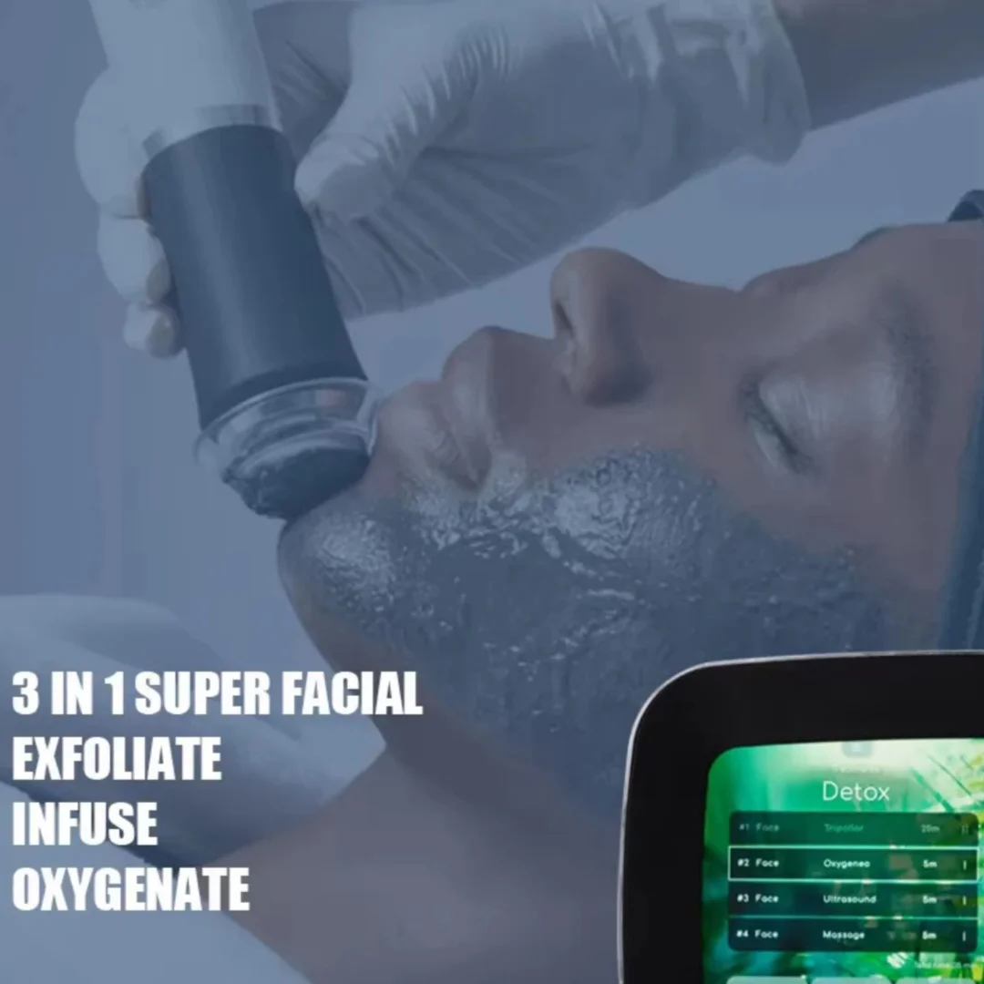 High Quality 3 in 1 CO2 Bubble Oxygenation Pods Facial Skin Care Skin Tightening Oxygen Jet Therapy Machine