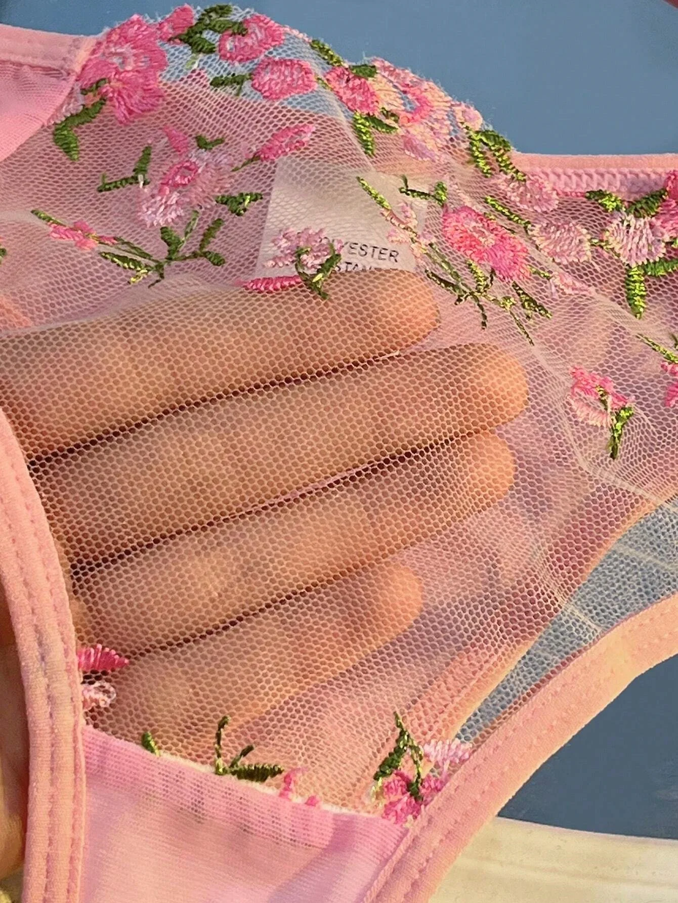 New Pink Bra Women Lingerie Set Ladies Embroidery Floral Bras Underwear Sets thumbnail 6