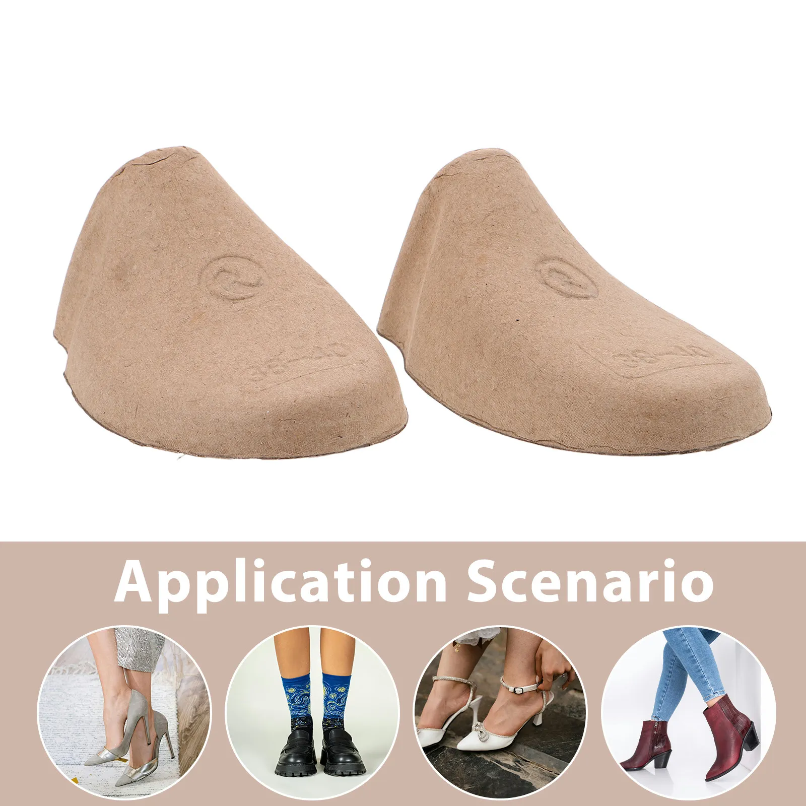 20Pairs Paper Pulp Shoe Tree Inserts Reusable Boot Shaper Anti-Crease Protector for Men Women Sneakers Mules Golf Boots thumbnail 3