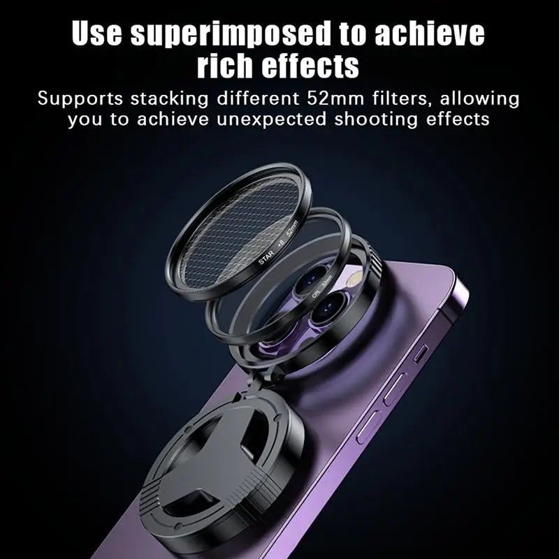 Universal Magnetic Phone CPL Polarizing Filter, Circular Camera Lens Polarizer, Anti-Glare Mobile Phone Photography Lens Accesso thumbnail 4
