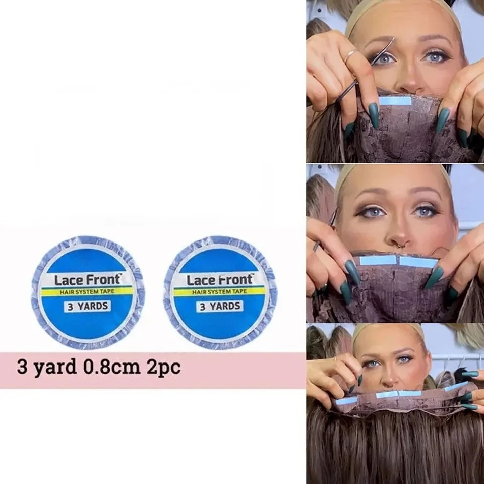 Hair System Tape Double Side Ultra Hold Hair Extension Tapes For Lace Closure  3Yards Lace Front Wig Glue thumbnail 6