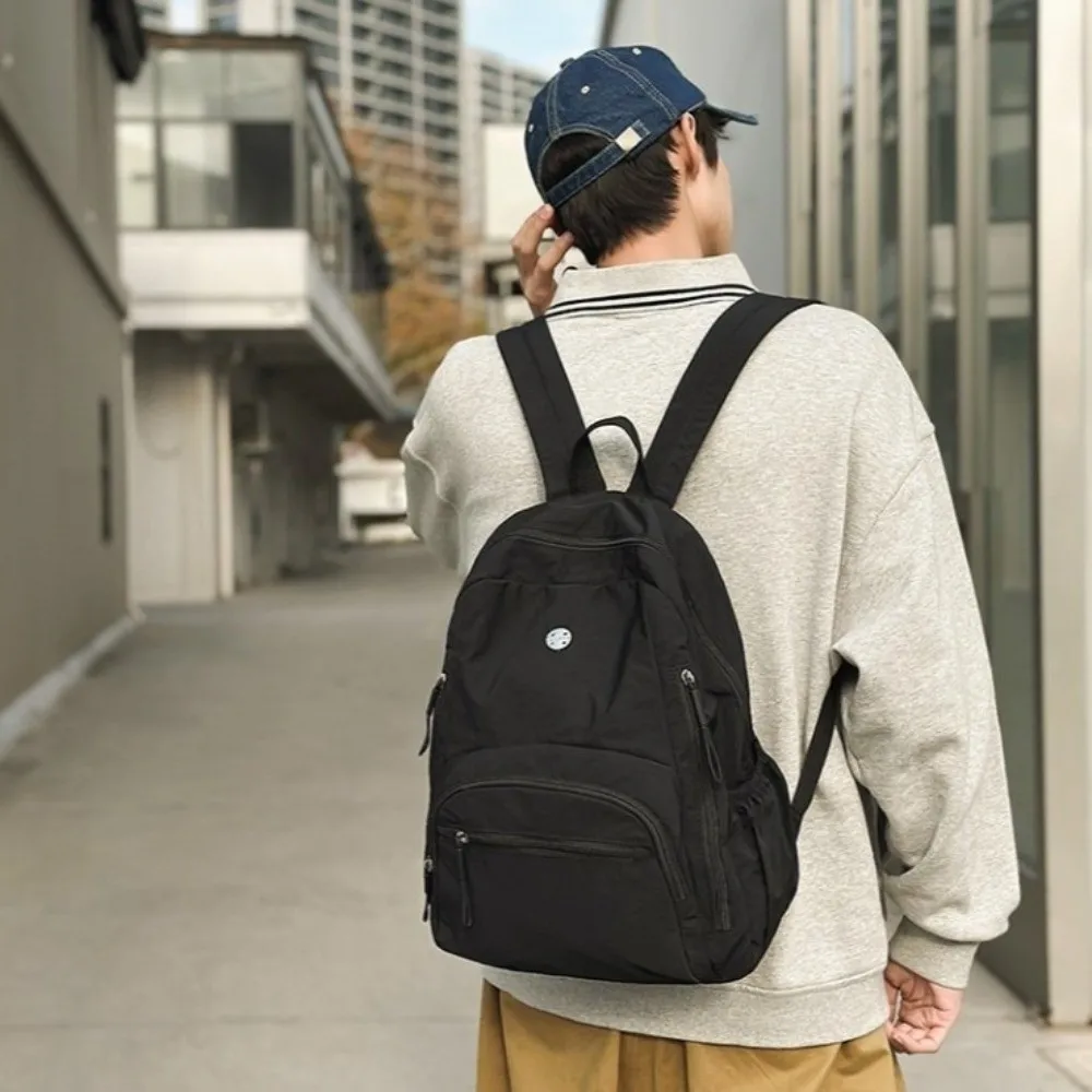 Casual Nylon Daypack Large Capacity Waterproof School Backpack Lightweight Dual-Shoulder Travel Backpack Unisex thumbnail 3