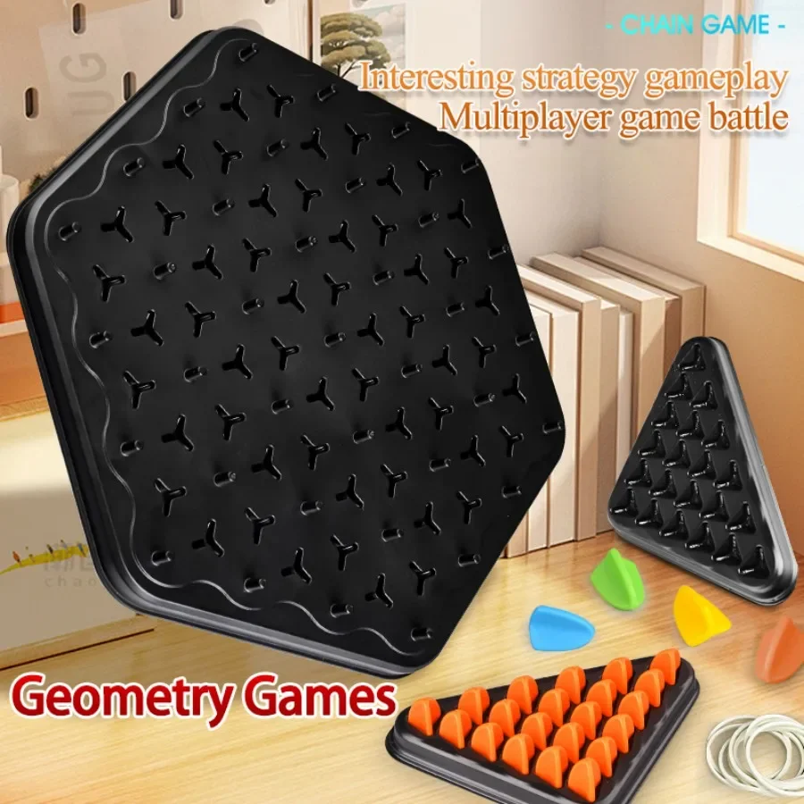 Chain Link Geometry Puzzle Game, Family Multiplayer Strategy Board Game, Educational Brain Training Toy for Kids & Adults, Inter thumbnail 3