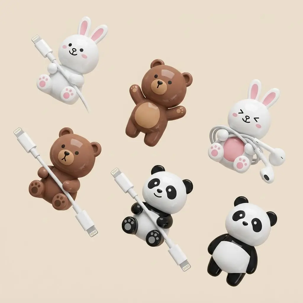 Cable Organizer Multifunctional Wire Winder Nail Free Adhesive Cable Holder, Mouse Earphone Data Cord Management Clip Home Deskt thumbnail 5