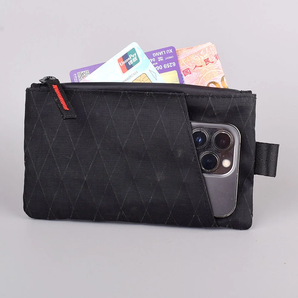 RFID Mens Travel Wallet XPAC Clutch Bag Fashion Men Women Leisure  Phone Key Card Holder Storage Bag Nylon Zipper Purse thumbnail 2