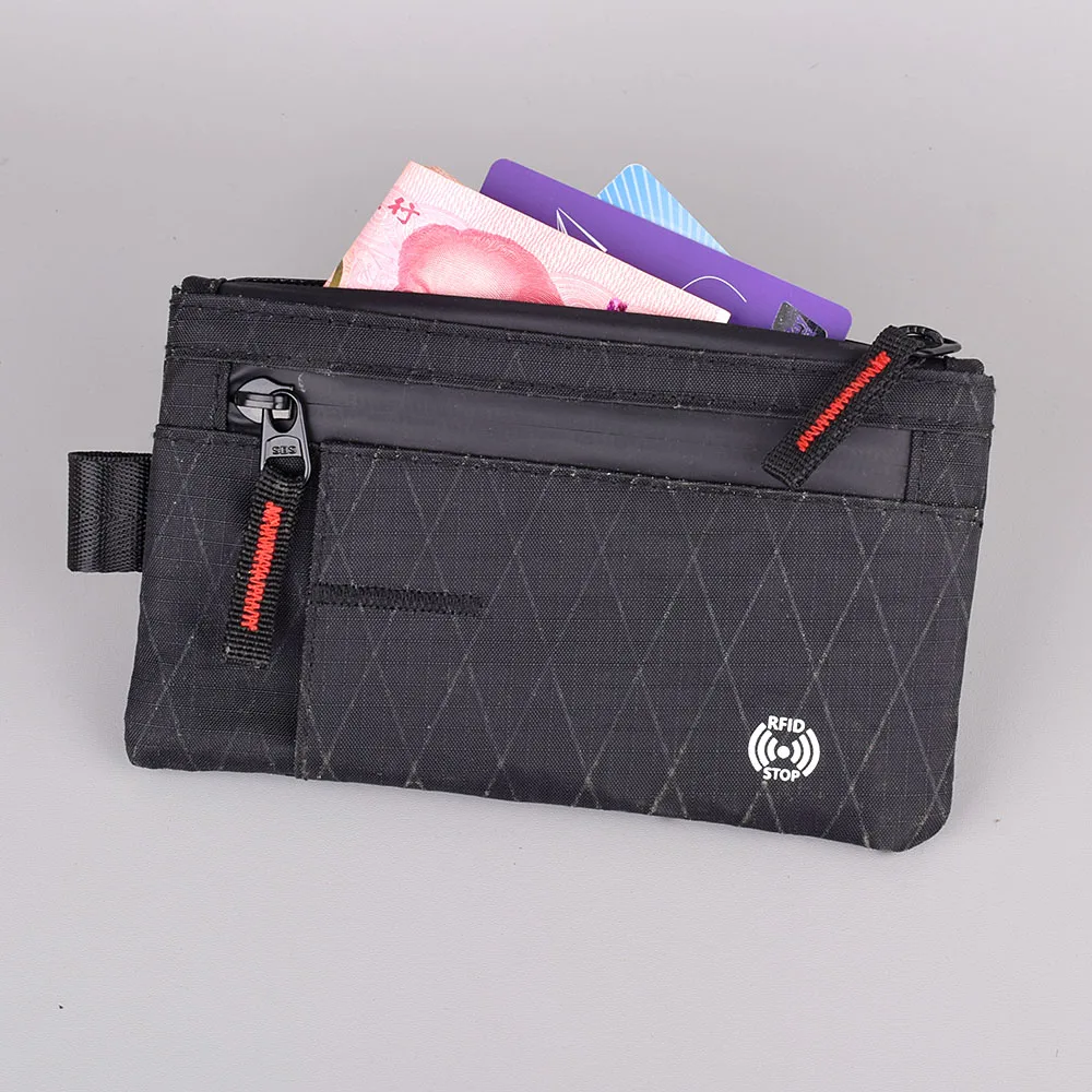 RFID Mens Travel Wallet XPAC Clutch Bag Fashion Men Women Leisure  Phone Key Card Holder Storage Bag Nylon Zipper Purse thumbnail 4