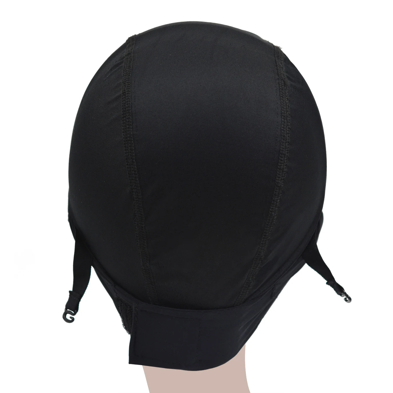1Pc Ice Silk Wig Cap Black Headband Adjustable Wig Grip Cap Breathable Stretch Liner for Making Wigs Dome/Mesh Wig Cap thumbnail 6