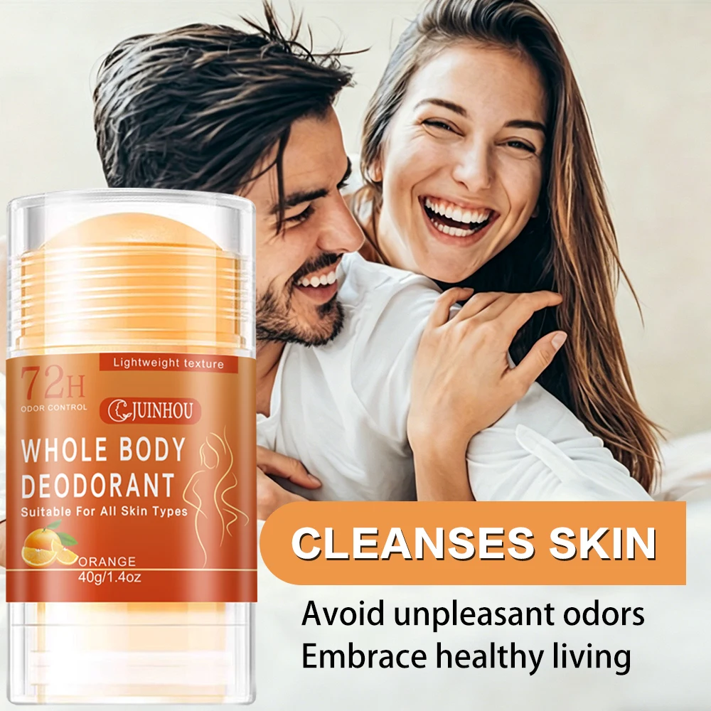 JUINHOU Orange Deodorant Stick/Antiperspirant light Orange Scent Easy to Carry Effectively Solves the Problem of Underarm Odor thumbnail 5