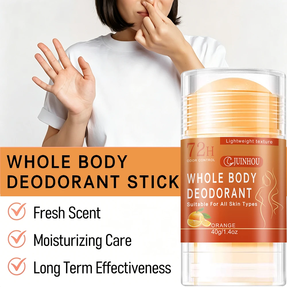 JUINHOU Orange Deodorant Stick/Antiperspirant light Orange Scent Easy to Carry Effectively Solves the Problem of Underarm Odor thumbnail 3
