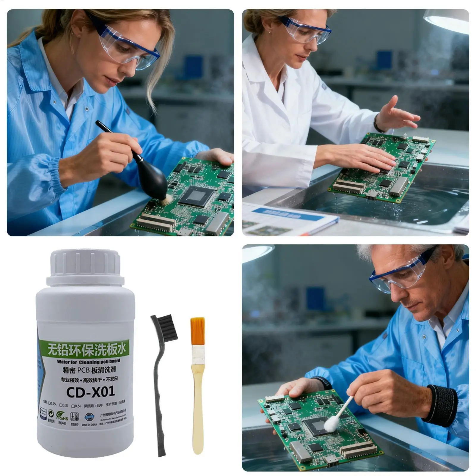 PCB Cleaner Electronic Cleaning Liquid Quick Dry Flux Remover Dust Remover For Motherboard Phone Computer Laptop Maintenance thumbnail 5