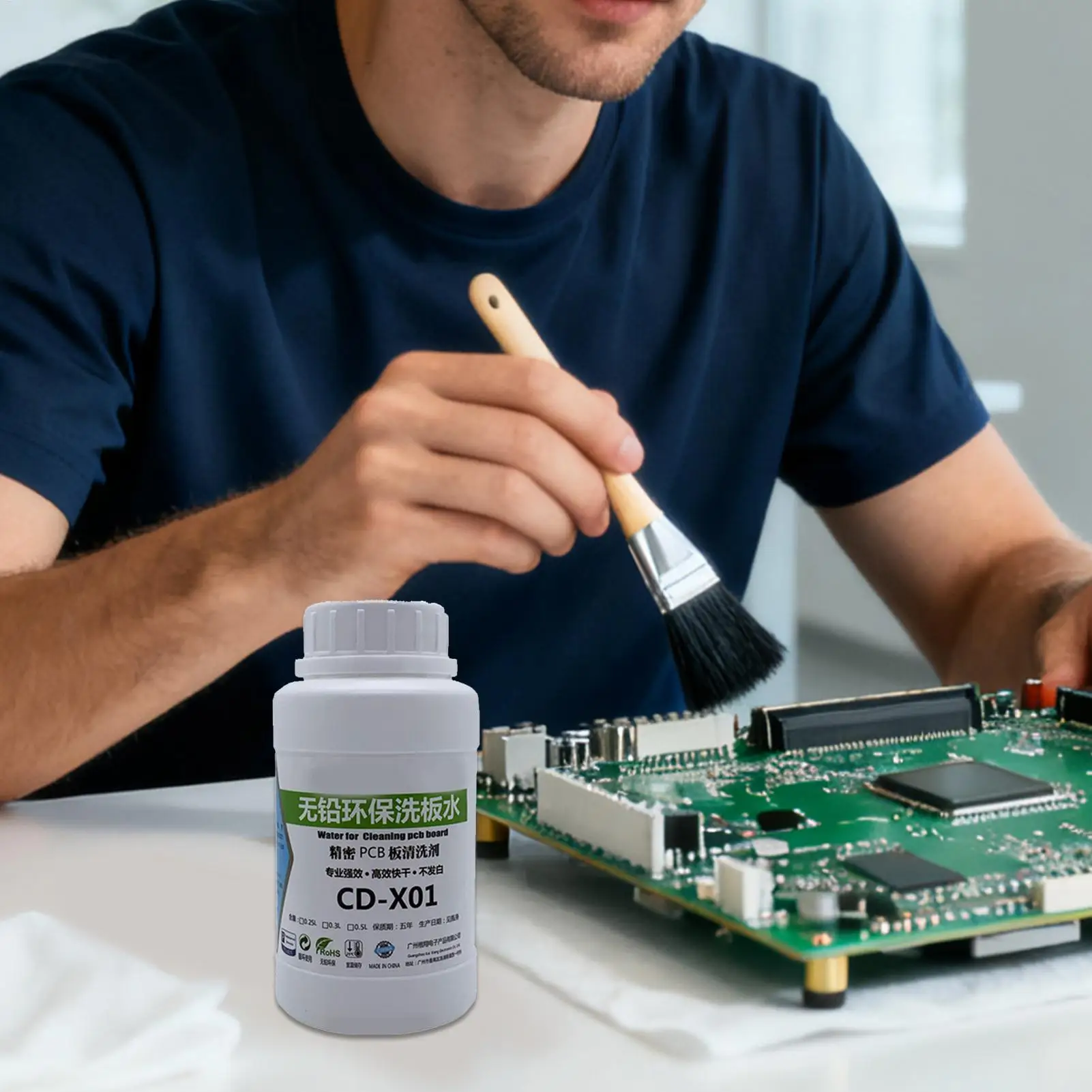 PCB Cleaner Electronic Cleaning Liquid Quick Dry Flux Remover Dust Remover For Motherboard Phone Computer Laptop Maintenance thumbnail 3