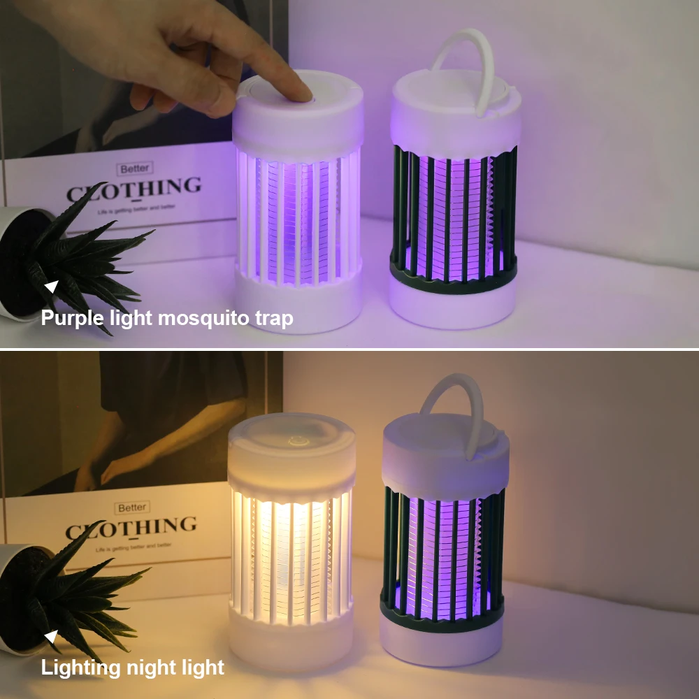 Charging Electric Mosquito Killer Lamp UV Light Bug Zapper Trap USB 5V Summer Fly Swatter Insect Killer Night Light ﻿Camping thumbnail 5
