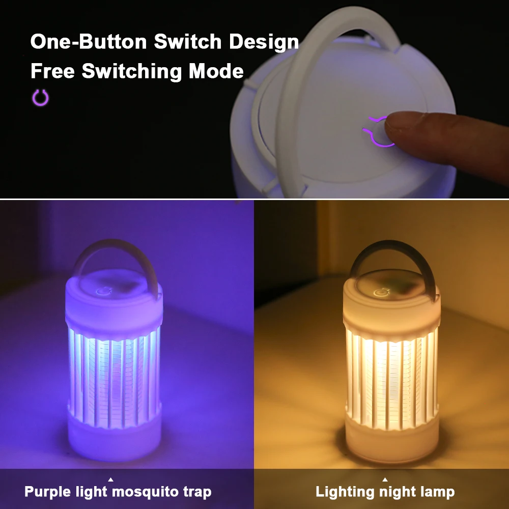 Charging Electric Mosquito Killer Lamp UV Light Bug Zapper Trap USB 5V Summer Fly Swatter Insect Killer Night Light ﻿Camping thumbnail 3