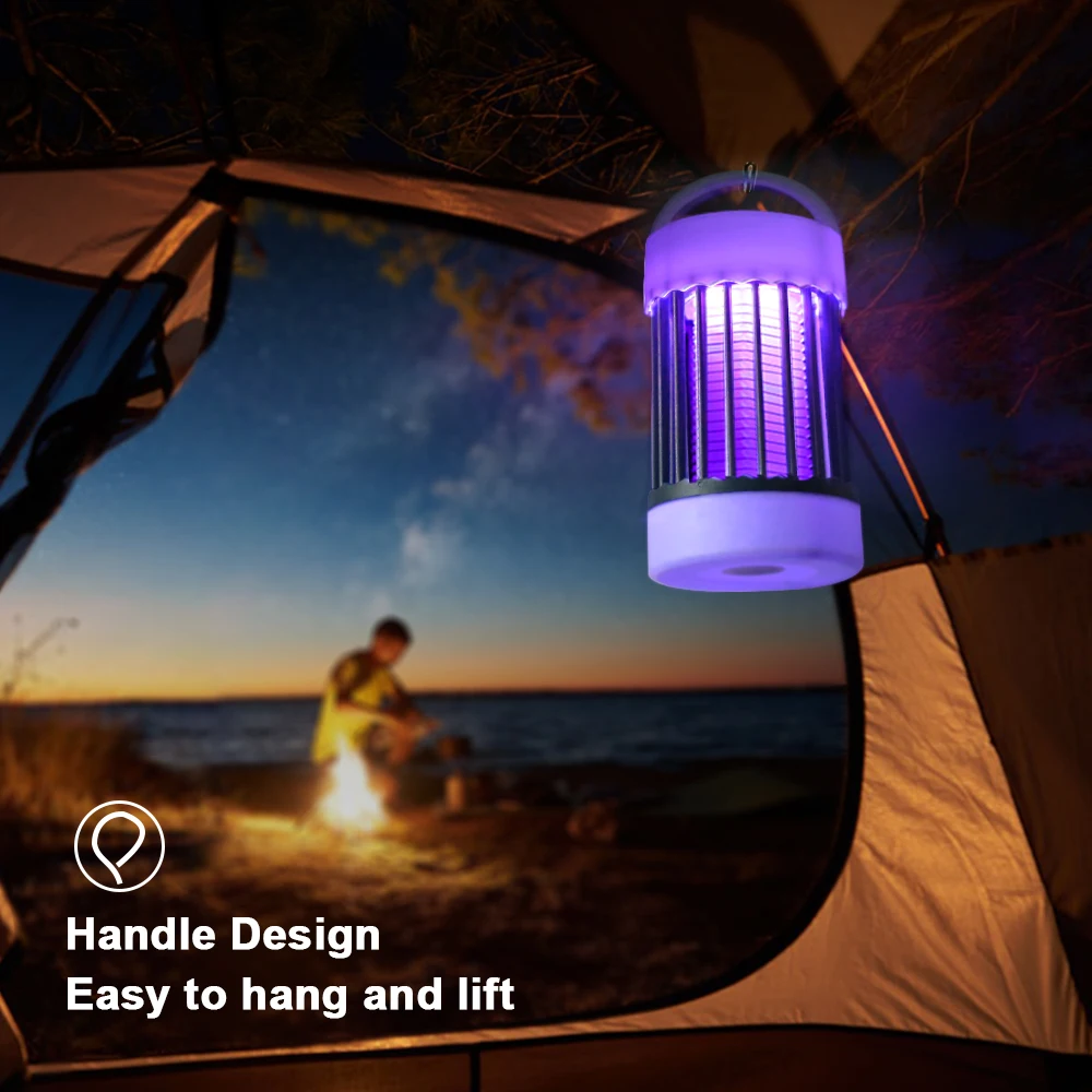 Charging Electric Mosquito Killer Lamp UV Light Bug Zapper Trap USB 5V Summer Fly Swatter Insect Killer Night Light ﻿Camping thumbnail 6