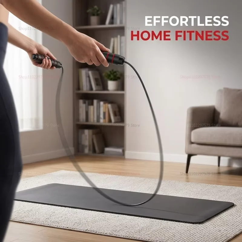 Women’s Adjustable Steel Wire Jump Rope for Indoor Outdoor Fitness Anti-Winding Skipping Rope for Cardio Workout Gym Training thumbnail 4