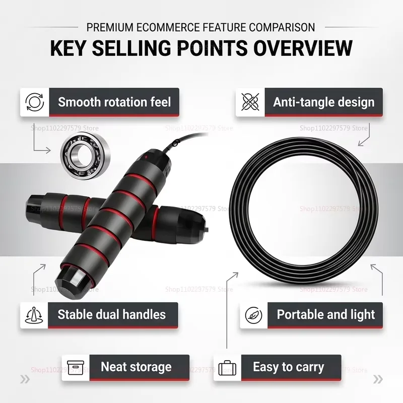 Women’s Adjustable Steel Wire Jump Rope for Indoor Outdoor Fitness Anti-Winding Skipping Rope for Cardio Workout Gym Training thumbnail 2