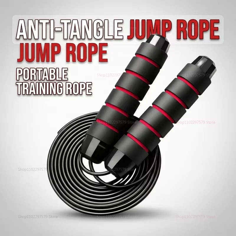 Women’s Adjustable Steel Wire Jump Rope for Indoor Outdoor Fitness Anti-Winding Skipping Rope for Cardio Workout Gym Training