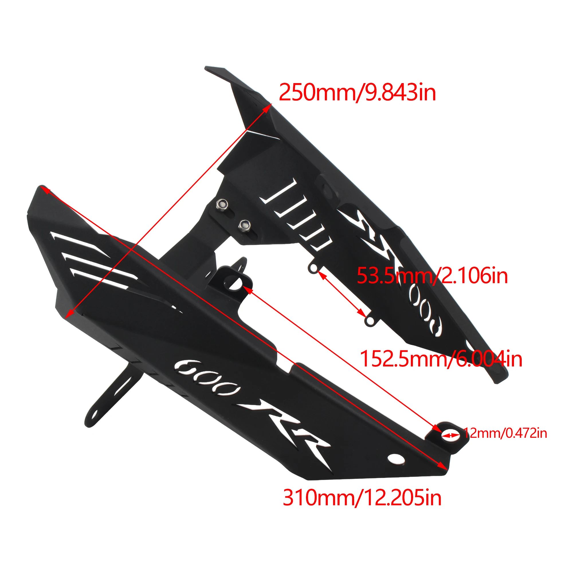 Motorcycle Frame Tail Tidy Bracket Fender Eliminator For Honda CBR600RR 2007-2009 2010 2011 2012 Sportbike Rear Modified Bracket thumbnail 2