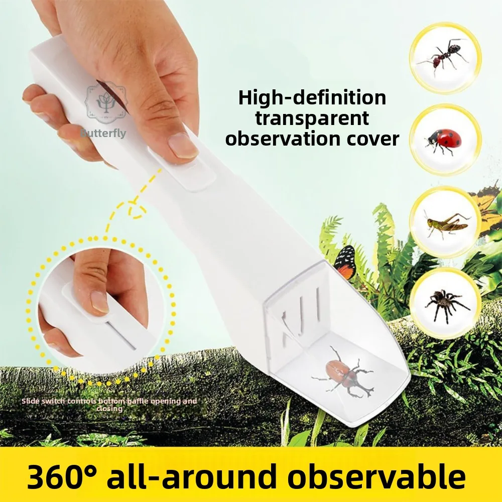 1/3/5pcs Safe Handheld Pest Catcher Clamp Portable Insect Trap Tool for Home Garden to Catch Spiders and Bees Easily