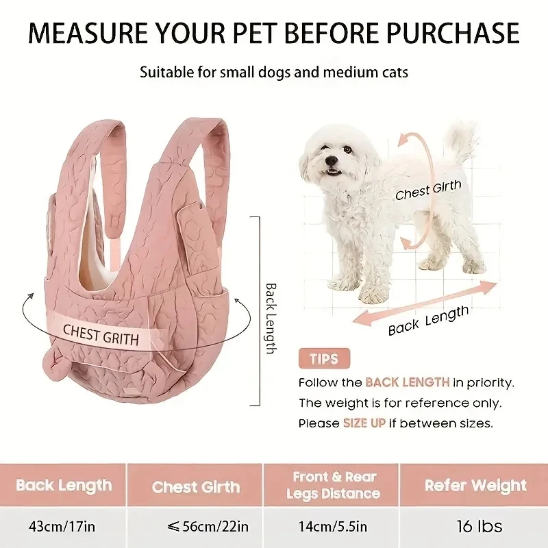 Double Shoulder Pet Carrier Bag Extra Large Capacity Chest Backpack Dog and Cat Outdoor Bag Waterproof and Portable Pet Bag thumbnail 3