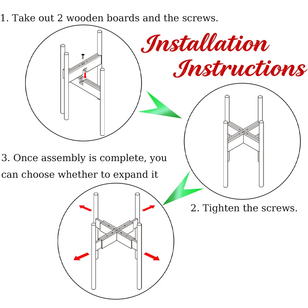 Adjustable Wooden Plant Stand、Bonsai Stand、Home Decor Flower Pot Stand for Living Rooms、Balconies and Gardens With non-slip pad thumbnail 6