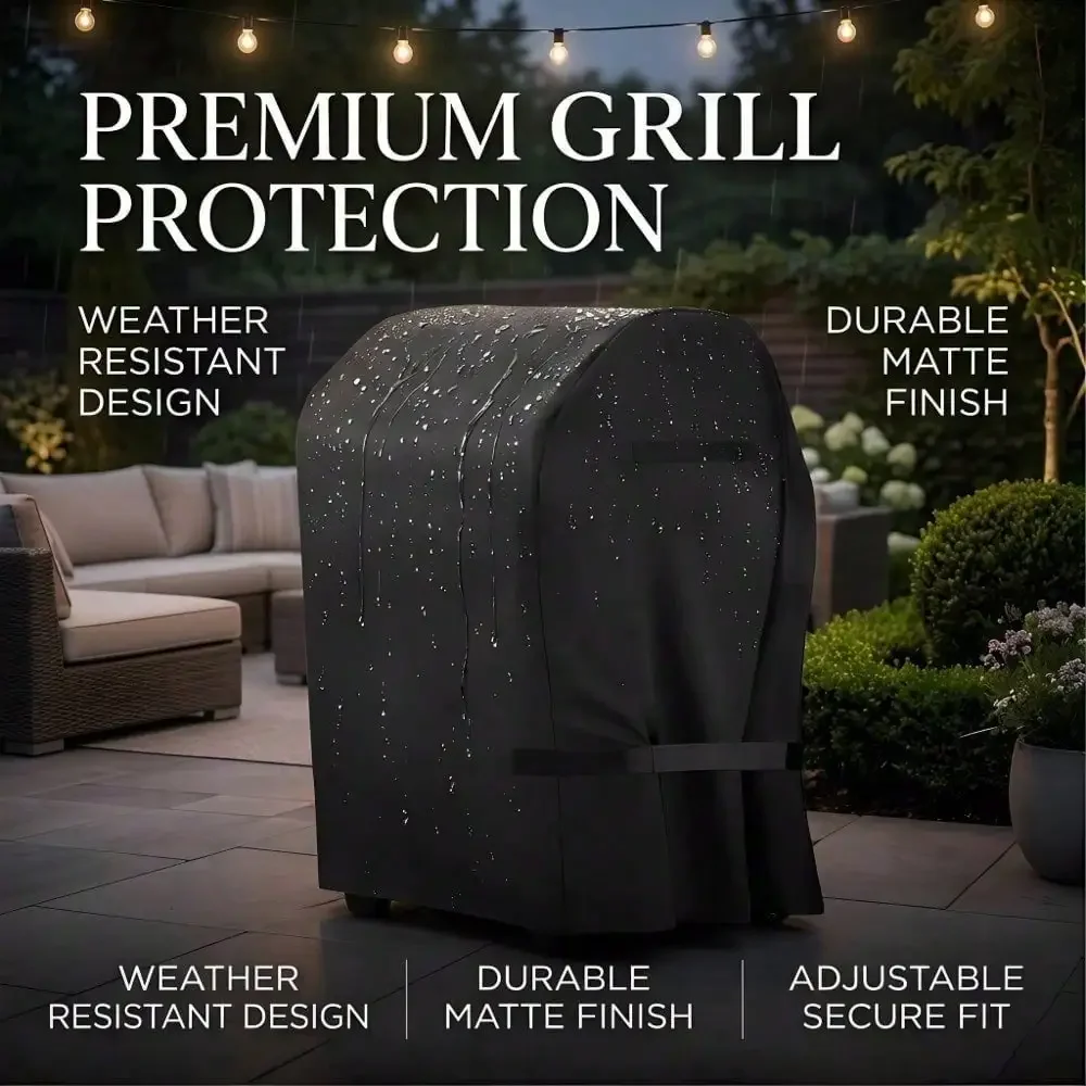 Universal Grill Cover｜Multi-Size 210D Fits All Grills, Suitable for Most Brands Weber, Brinkmann, Char Broil, Holland, etc. thumbnail 2