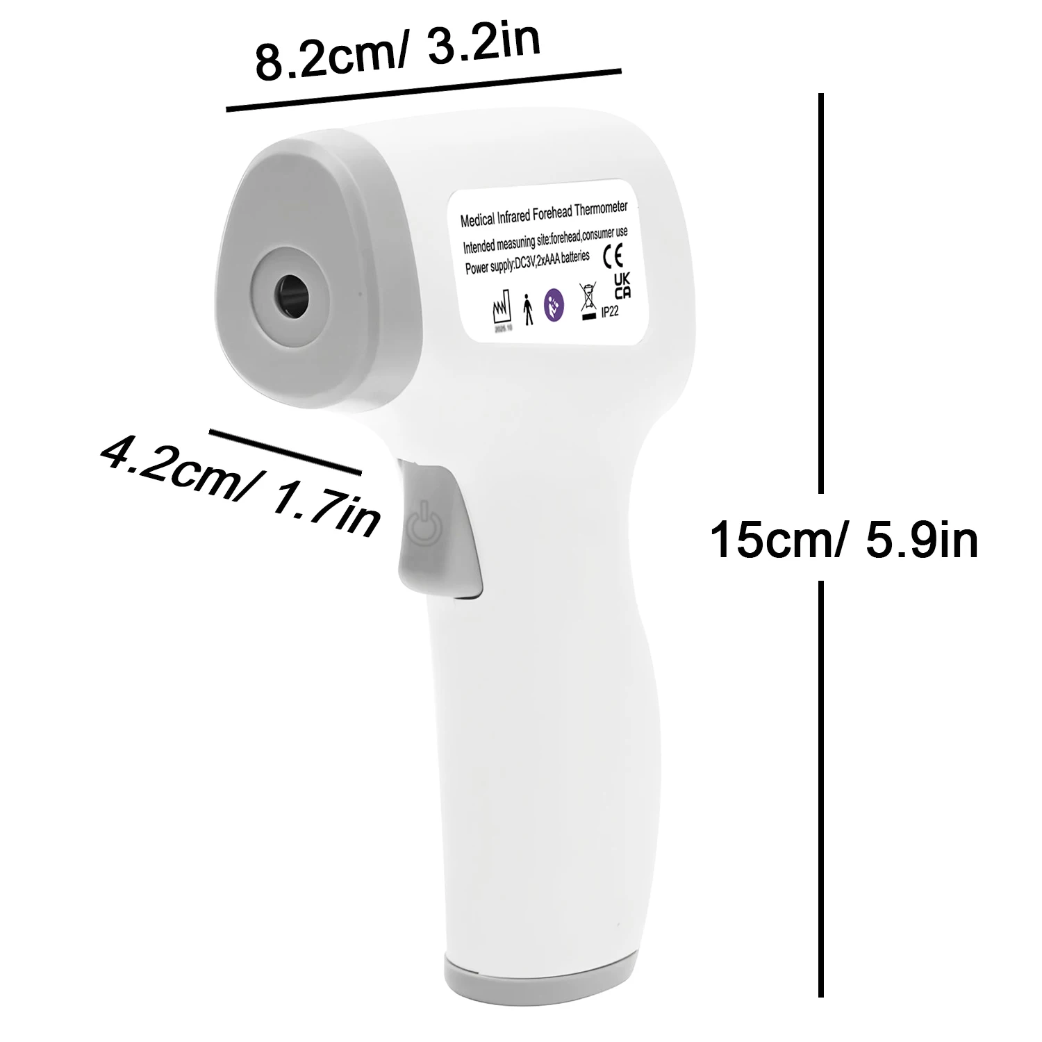 Handheld Non-Contact Infrared Thermometer | Medical Digital Forehead Thermometer for Fast Body Temp Reading thumbnail 5