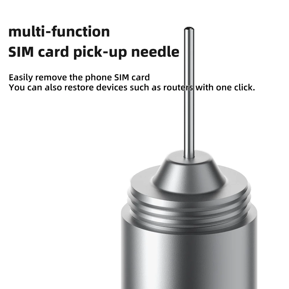2 in 1 SIM Card Tray Removal Tool Portable Mini Keychain Eject Pins EDC Aluminum Alloy Earphone Cleaning Brush Headphone thumbnail 4