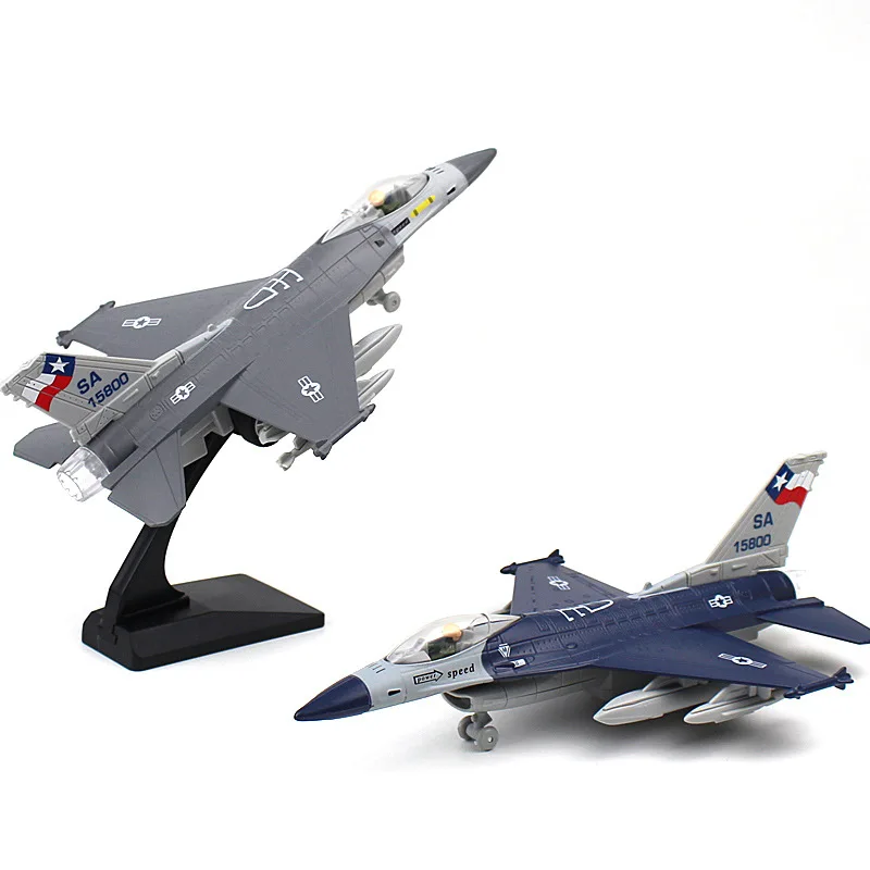 F16 Fighter Jet Alloy Diecast Model Military Aviation Aircraft Display Stand Desktop Decor Ornament Gift Boxed thumbnail 5