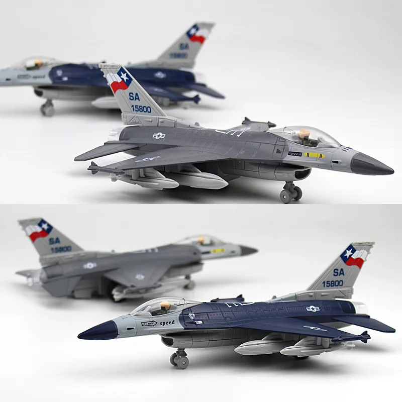 F16 Fighter Jet Alloy Diecast Model Military Aviation Aircraft Display Stand Desktop Decor Ornament Gift Boxed thumbnail 3