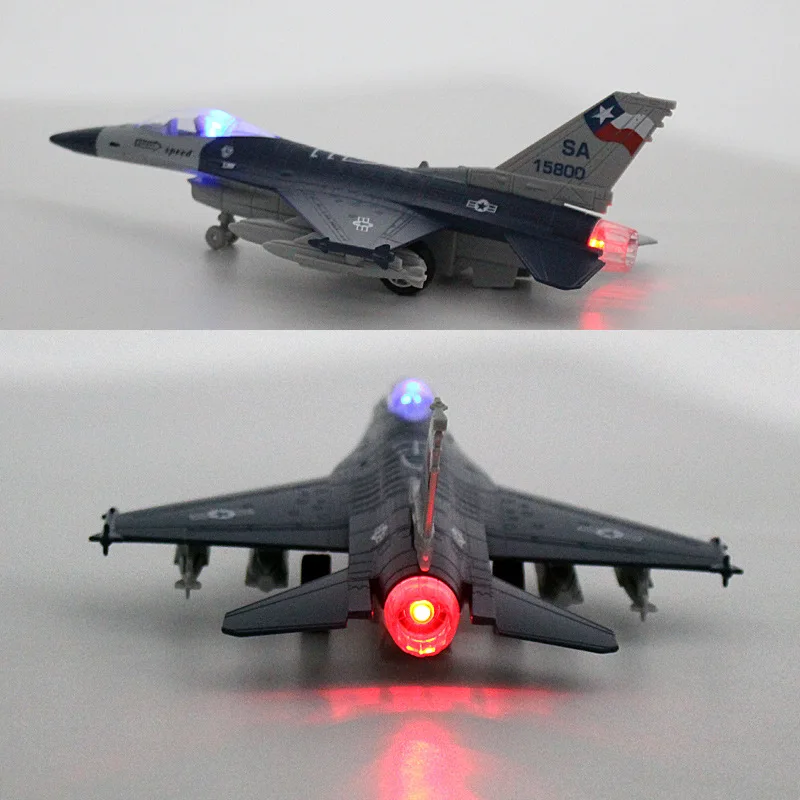 F16 Fighter Jet Alloy Diecast Model Military Aviation Aircraft Display Stand Desktop Decor Ornament Gift Boxed thumbnail 2