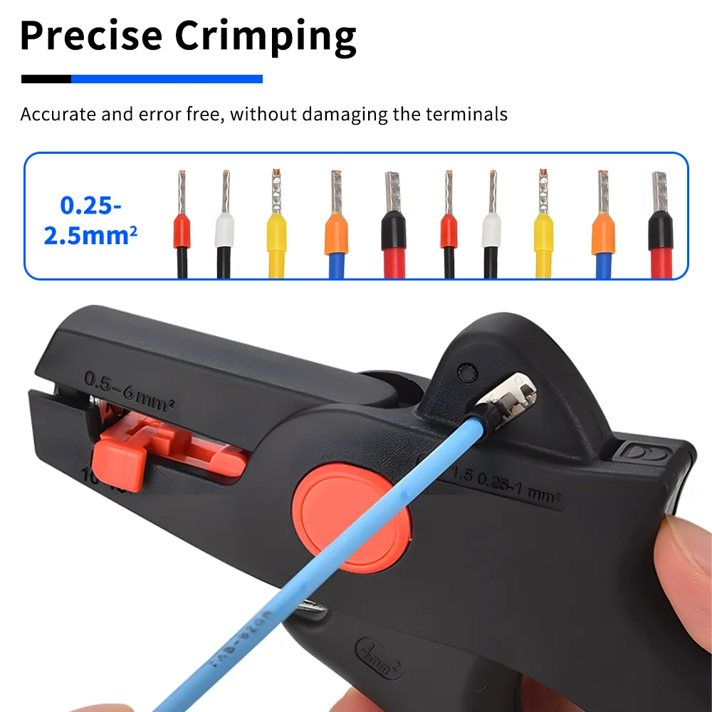 FS-D5 Series Automatic Crimping Wire Stripper Pliers Electrician Tool Cable Peeling Cutter Hand Tool thumbnail 3