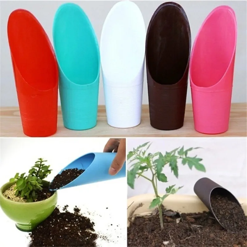 3pcs Circular shovel, succulent shovel, soil cup, gardening bucket shovel, plastic shovel, household gardeningvegetable planting